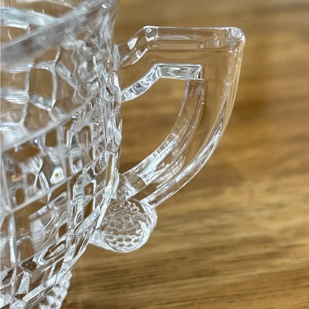 Vintage Heisey Glass Clear Victorian Creamer & Sugar Bowl Handles USA Excellent! - Picture 4 of 16